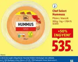 Lidl Chef Select Hummusz ajánlat