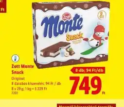 Lidl Zott Monte Snack ajánlat