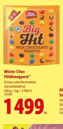Lidl Mister Choc Földimogyoró ajánlat