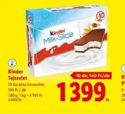 Lidl Kinder Milk-Slice ajánlat