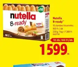 Lidl Nutella B-ready ajánlat