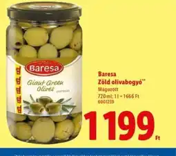 Lidl Baresa Zöld olívabogyó ajánlat