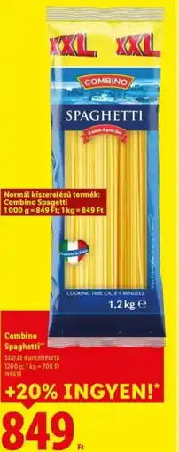 Lidl Combino Spaghetti ajánlat