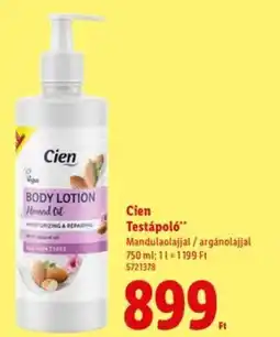 Lidl Cien Body Lotion Almond Oil ajánlat