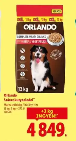 Lidl Orlando Száraz kutyaeledel ajánlat