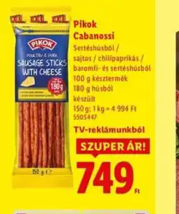 Lidl Pikok Cabanossi ajánlat