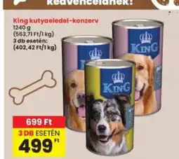 Interspar King kutyaeledel-konzerv ajánlat