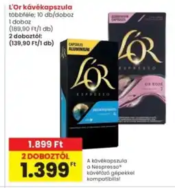 Interspar L'Or kávékapszula ajánlat