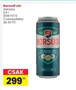 Interspar Borsodi sör ajánlat