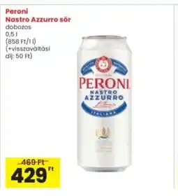 Interspar Peroni Nastro Azzurro sör ajánlat