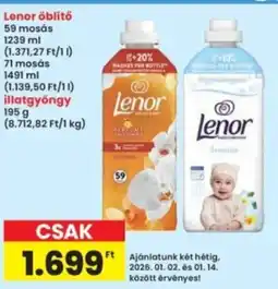 Interspar Lenor öblítő ajánlat