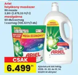 Interspar Ariel folyékony mosószer ajánlat