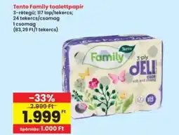 Interspar Tento Family toalettpapír ajánlat