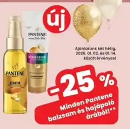 Interspar Minden Pantene balzsam és hajápoló ajánlat