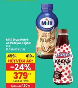 Interspar Milli jegeskávé és Pöttyös tejital ajánlat