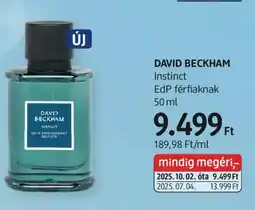 DM DAVID BECKHAM Instinct EdP férfiaknak ajánlat