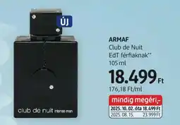 DM ARMAF Club de Nuit EdT férfiaknak ajánlat