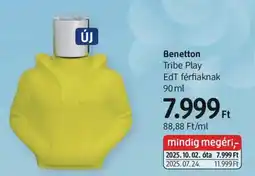 DM Benetton Tribe Play EdT férfiaknak ajánlat