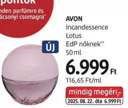 DM AVON Incandessence Lotus ajánlat