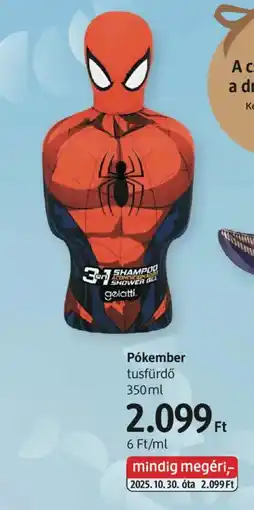 DM Pókember tusfürdő ajánlat
