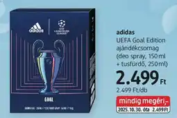 DM adidas UEFA Goal Edition ajándékcsomag ajánlat