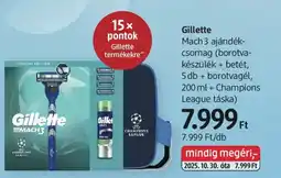 DM Gillette Mach 3 ajándék ajánlat