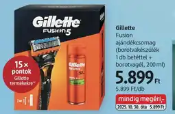 DM Gillette Fusion ajándékcsomag (borotvakészülék ajánlat