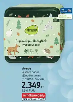 DM alverde kekszes doboz ajándékcsomag ajánlat