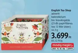 DM English Tea Shop adventi kalendárium ajánlat