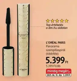 DM L'oréal paris panorama szempillaspirál ajánlat