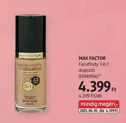 DM Max factor facefinity 3 in 1 alapozó ajánlat