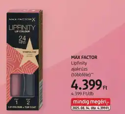 DM Max factor lipfinity ajakrúzs ajánlat