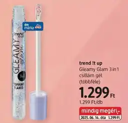 DM Trend !t up gleamy glam 3 in1 csillám gél ajánlat