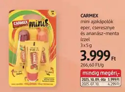 DM Carmex mini ajakápolók eper, cseresznye ajánlat
