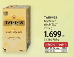 DM Twinings fekete tea ajánlat