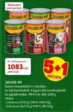 Fressnapf JULIUS-K9 konzerv kutyaeledel ajánlat