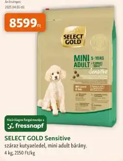 Fressnapf SELECT GOLD Sensitive száraz kutyaeledel ajánlat