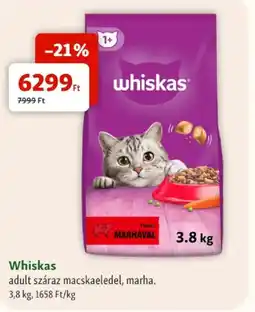 Fressnapf Whiskas adult száraz macskaeledel, marha ajánlat