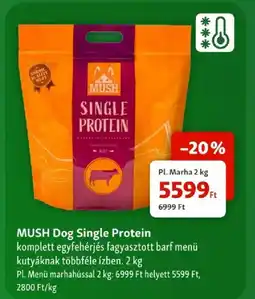Fressnapf Mush dog single protein ajánlat