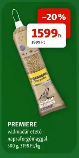 Fressnapf Premiere vadmadár etető ajánlat