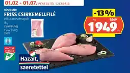 ALDI Friss csirkemellfilé ajánlat