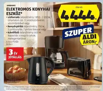 Ambiano Elektromos Konyhai Eszköz