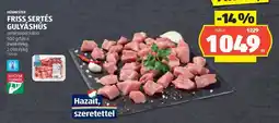 ALDI Friss sertés gulyáshús ajánlat