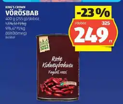 ALDI KING'S CROWN VÖRÖSBAB ajánlat