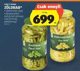 ALDI KING'S CROWN ZÖLDBAB ajánlat