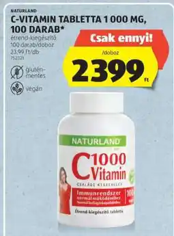 ALDI C-VITAMIN TABLETTA 1 000 MG, 100 DARAB ajánlat