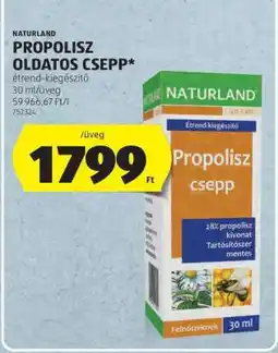 ALDI NATURLAND PROPOLISZ OLDATOS CSEPP ajánlat