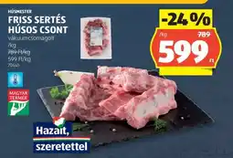 ALDI Friss, sertés húsos csont ajánlat