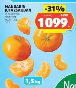 ALDI Mandarin Jutazsákban ajánlat
