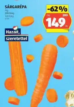 ALDI Sárgarépa ajánlat